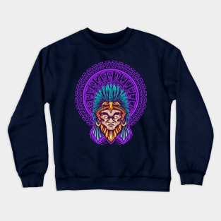 Aztec Warrior Shamanic Crewneck Sweatshirt